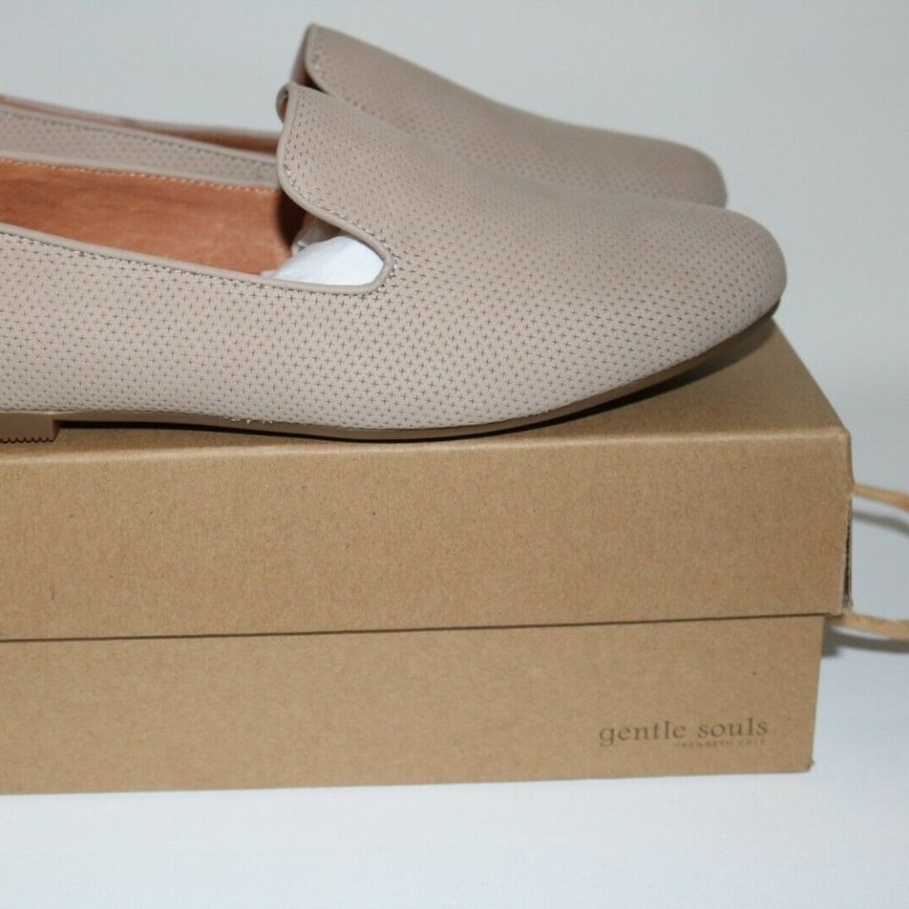 Gentle Souls Womens Eugene Smoking Flats Mushroom